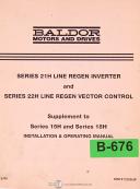 Baldor-Baldor 15H, Inverter Control Installation Programming and Operations Manual 1996-15H-03
